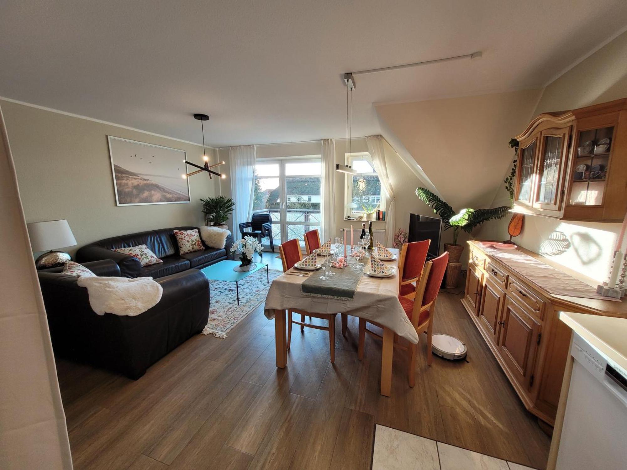 Schaake - Charmante Reetdachwohnung & Kostenfreier Parkplatz Apartment Hooksiel
